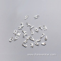 Sterling Silver Pendant Setting Letters A-Z Alphabet Pendant